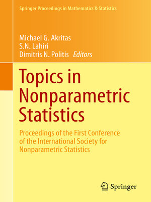 cover image of Topics in Nonparametric Statistics